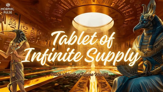 *🏺 Tablet of Infinite Supply: Thoth’s Vault of Divine Wealth — A Sacred Morphic Transmission from the Emerald Tablets